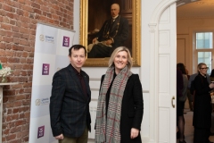 Members Mingle held in the Chamber Boardroom on the 5th December 2024. from left to right: Chris Heaney - WebDev Builders, Stacey Keane - Takumi.