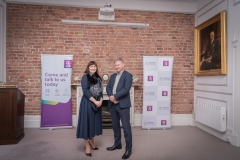 Members Mingle held in the Chamber Boardroom on the 5th December 2024. from left to right: Michelle Gallagher - CEO Limerick Chamber,  Damien Quigley - Sponsor / AIB.