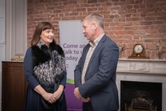 Members Mingle held in the Chamber Boardroom on the 5th December 2024. from left to right: Michelle Gallagher - CEO Limerick Chamber,  Damien Quigley - Sponsor / AIB.