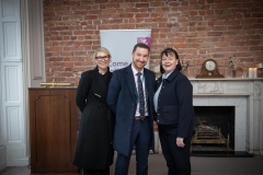 Members Mingle held in the Chamber Boardroom on the 5th December 2024. from left to right: Liz Shinners, Eoin Shinners and Mary Danaher all from Educate Together Secondary School.