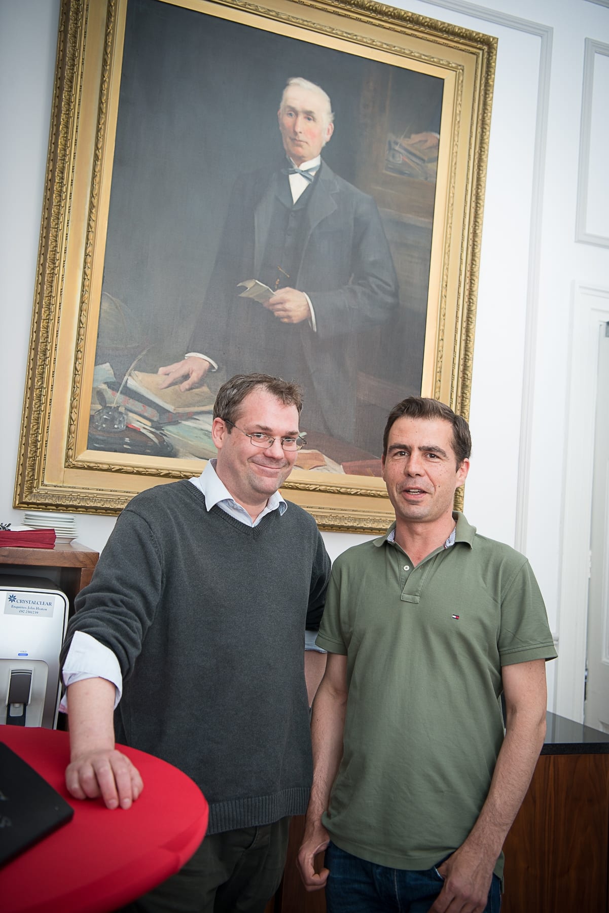 no repro fee- 
From Left to Right:  French Embassy Event which took place on the 18th June in the Limerick Chamber Boardroom:  Loic Seigland, Sebastien Rioux - Bon Appetite
Photo by Morning Star Photography