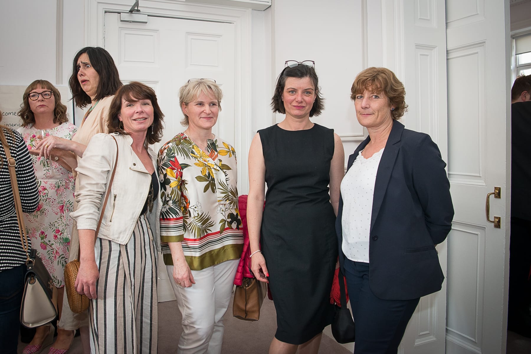 no repro fee- 
From Left to Right:  French Embassy Event which took place on the 18th June in the Limerick Chamber Boardroom:  Anne Blondelle - Alliance Française de Limerick, Rose Roche- Flam, Laurence Diggins - Flam, Jill Cousins - Hunt Museum. 
Photo by Morning Star Photography