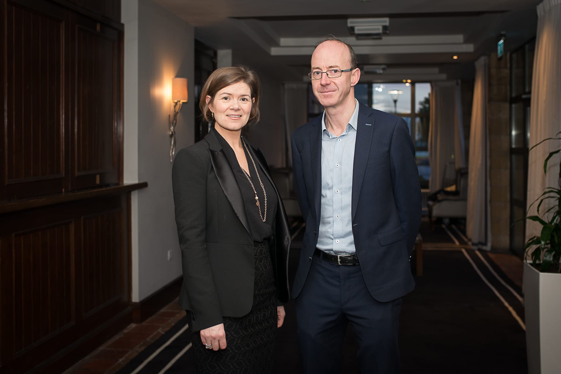 Economic Breakfast Briefing; European and Local Economic Outlook In association with the Limerick Post which took place in the Castletroy Park Hotel on Monday 11th Feb 2019:  From left to right: Orlaith Borthwick PhD - Programme Manager, Mid-West Action Plan for Jobs,
Aidan Malone - Limerick 2030 
Image by Morning Star Photography