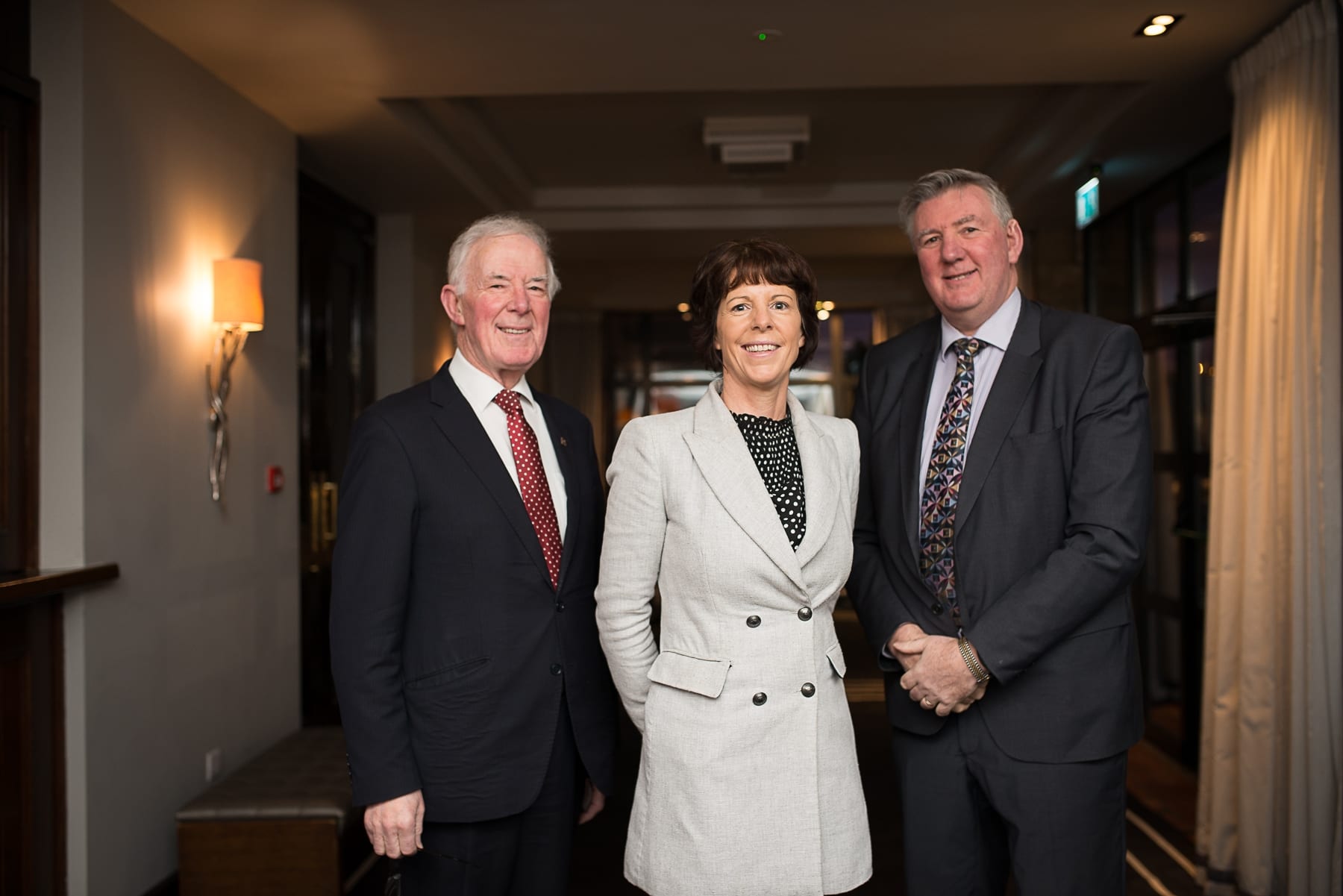 Economic Breakfast Briefing; European and Local Economic Outlook In association with the Limerick Post which took place in the Castletroy Park Hotel on Monday 11th Feb 2019:  From left to right:Pat Kearney -Rooney Auctioneers,  Lisa Kearney -Rooney Auctioneers, Dermot Graham Head of Business Banking AIB 
Image by Morning Star Photography