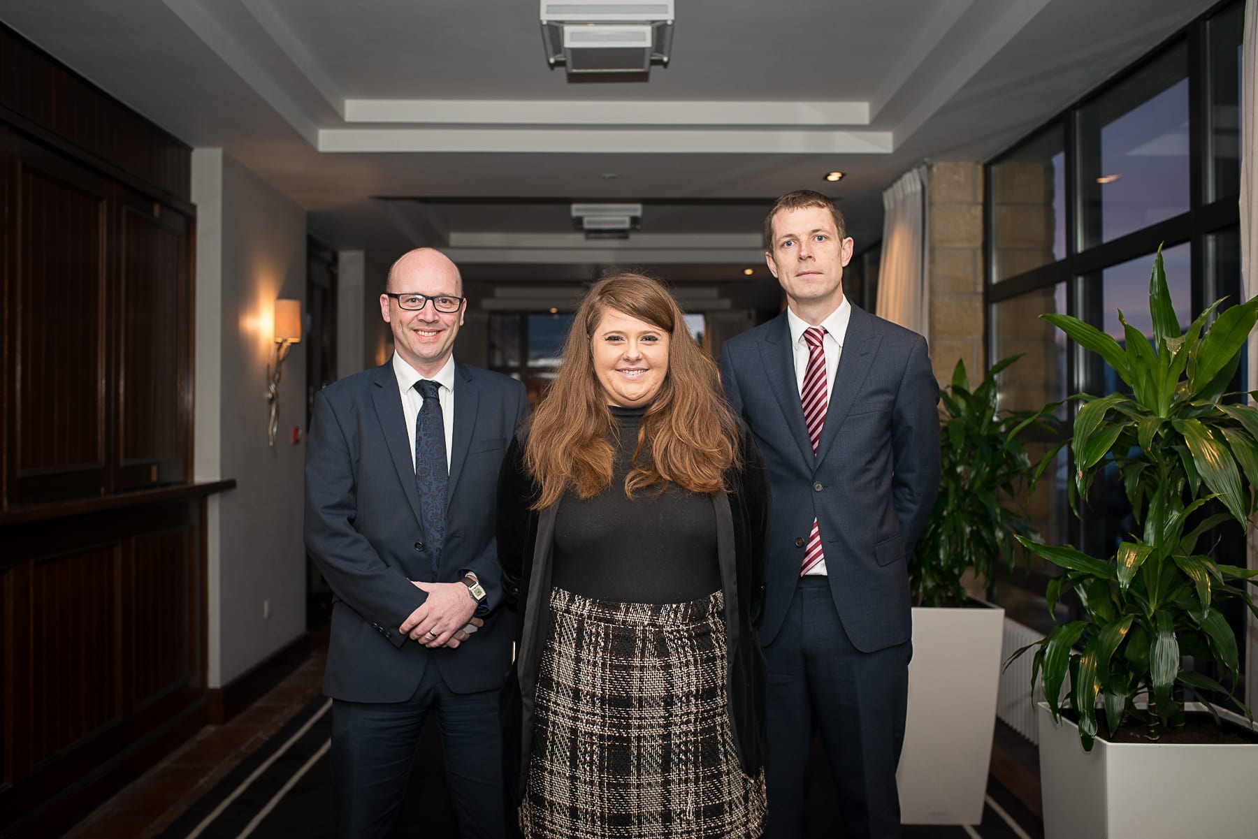 Economic Breakfast Briefing; European and Local Economic Outlook In association with the Limerick Post which took place in the Castletroy Park Hotel on Monday 11th Feb 2019:  From left to right:David Murray - Ulster Bank, Caoimhe Moloney - Limerick Chamber, Philip Maher- MAZARS. 
Image by Morning Star Photography