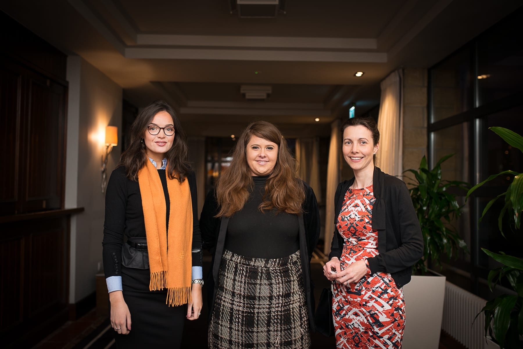 Economic Breakfast Briefing; European and Local Economic Outlook In association with the Limerick Post which took place in the Castletroy Park Hotel on Monday 11th Feb 2019:  From left to right:Roisín Cahill - Northern Trust, Caoimhe Moloney- Limerick Chamber, Catherine Nix - ULHG. 
 Image by Morning Star Photography