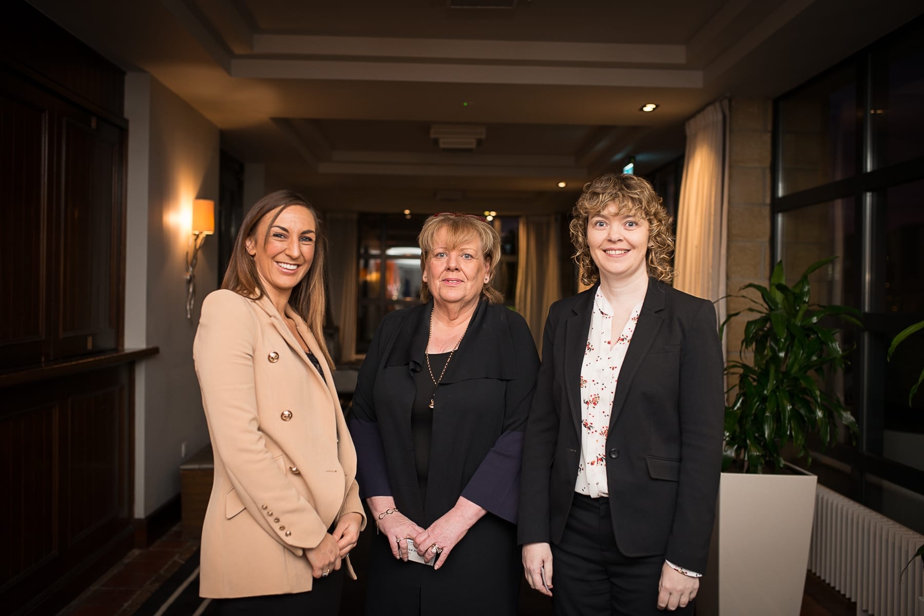Economic Breakfast Briefing; European and Local Economic Outlook In association with the Limerick Post which took place in the Castletroy Park Hotel on Monday 11th Feb 2019:  From left to right:Aoife Fitzgerald- Northern Trust, Joan Fahy - Limerick Post, Yvonne O’Keffee - Northern Trust. 
Image by Morning Star Photography