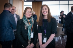 Economic Business Breakfast Event held in the Strand Hotel on the 23rd March from left to right: Laurence Garric, Caroline Kelleher - Shannon Group PLC.