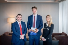 Economic Business Breakfast Event held in the Strand Hotel on the 23rd March from left to right: 
Sean Golden - Speaker / Limerick Chamber, Diarmuid O’Shea - speaker/ Limerick Chamber, Miriam O’Connor - President Limerick Chamber,