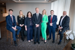 Economic Business Breakfast Event held in the Strand Hotel on the 23rd March from left to right: 
Diarmuid O’Shea - speaker/ Limerick Chamber, Miriam O’Connor - President Limerick Chamber, Catherine Duffy - Northern Trust, Carl Tannenbaum - Speaker / Northern Trust, Dee Ryan - CEO Limerick Chamber, Sean Golden - Speaker / Limerick Chamber, Noel Gavin - Sponsor / Northern Trust.