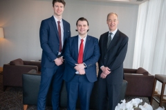 Economic Business Breakfast Event held in the Strand Hotel on the 23rd March from left to right: 
Diarmuid O’Shea - speaker/ Limerick Chamber, Sean Golden - Speaker / Limerick Chamber, Carl Tannenbaum - Speaker / Northern Trust,