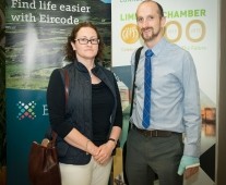 from left to right: Kathy O\'Donovan - Fleming Medical, Cian McInerney - Ulster Bank.