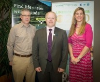 from left to right: Peter Doyle - Key Ingredients, Paul Allen - Eircode. Maura McMahon - Limerick Chamber