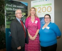 from left to right: Dermot Moloney - H + A Marketing + PR, Maura McMahon - Limerick Chamber, Elizabeth Duggan - Limerick Chamber