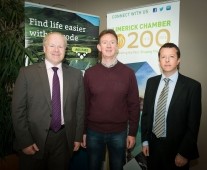 from left to right: Paul Allen - Eircode, Maurice Nunan - Nunan Farm Machinery, Pat McGarvey - The South Court Hotel.