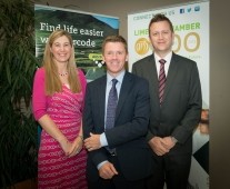 from left to right: Maura McMahon - Limerick Chamber, Alan Dignan - Eircode, Shane Hartigan - Integrated Media Solutions.