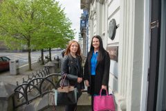 no repro fee-Employer Business Branding held in the Limerick Chamber Offices on 19th April. From left to right: Aoife O’Meara and Pamela Carmody - Three Ireland.