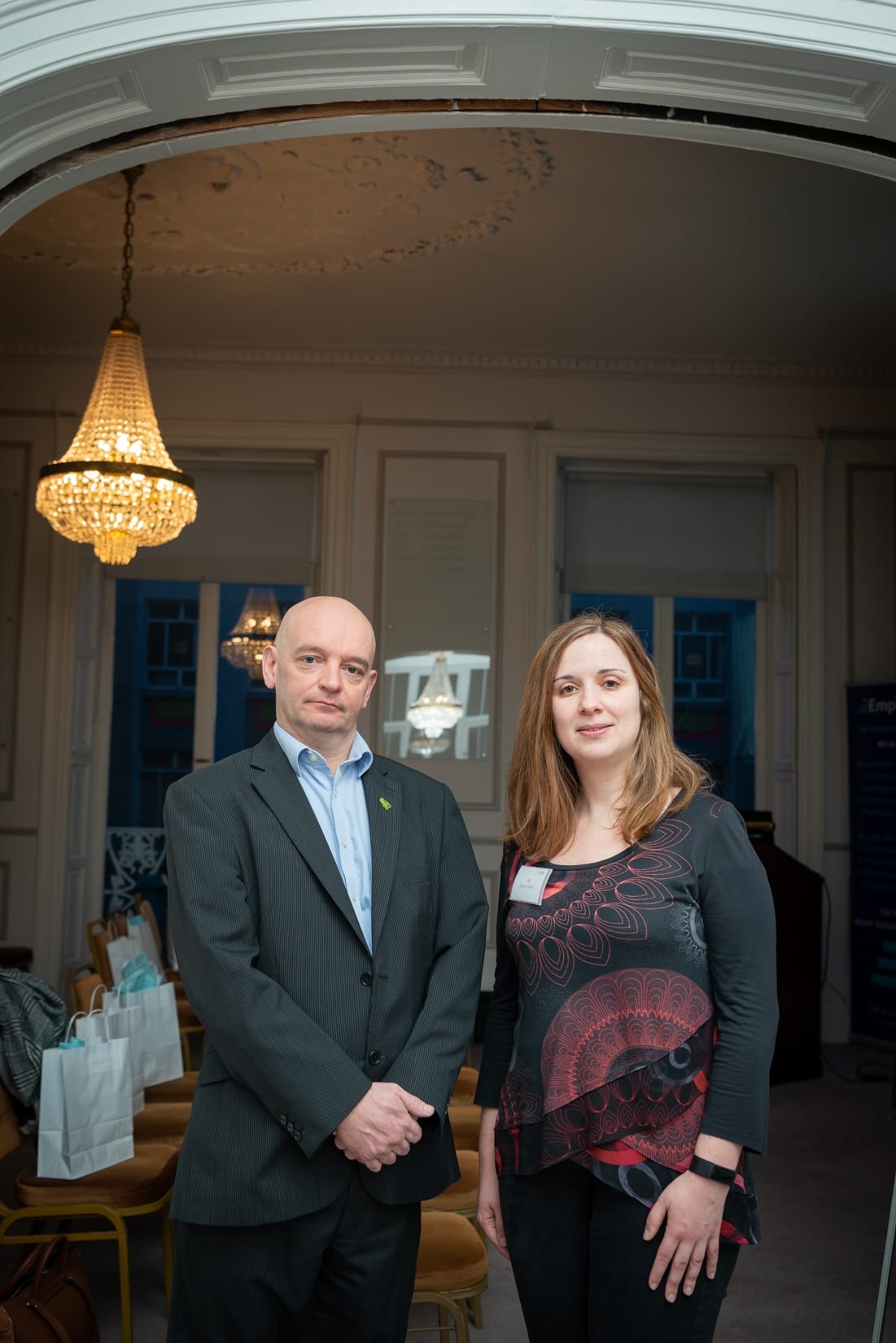 No repro fee-How Flexible Working Can Benefit Your Business in 2020 Event by Empolyflex which was held in Limerick Chamber Boardroom on Wednesday 26th February - From Left to Right: Fergus Chawke - Employflex / Speaker / Sponsor, Joana Cabral - BD. 
Photo credit Shauna Kennedy