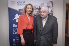 No repro fee-Limerick Chamber Skillnet sponsors energy on the estuary which was held in Clayton Hotel limerick on 24th February - From Left to Right: Mairead Connolly- PWC, Eamonn Murphy - ICBE
Photo credit Shauna Kennedy