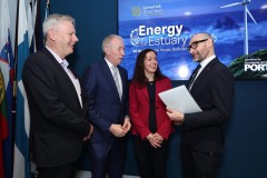 No Repro Fee.
28.04.2026

Pat Keating, CEO, Shannon Foynes Port Company (left) with Minister Timmy Dooley TD, Minister of State at the Department of Agriculture, Food and the Marine, Maria Gleeson, President, Limerick Chamber and Donnacha Hurley, CEO, Limerick Chamber, pictured at Energy on the Estuary 2026. Hosted by Limerick Chamber, the conference which focused on Ireland’s energy future and the strategic importance of the Shannon Estuary, took place at Europe House, Dublin.
Pic. Robbie Reynolds