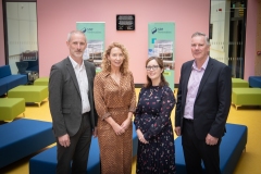 From Left to Right: Mairead Connolly - Limerick Chamber Vice President, Marian Troy SSE Representative/ Sponsor, Seamus Hoyne - TUS/ Sponsor, Pat Keating - Shannon Foynes Port Company / Speaker.