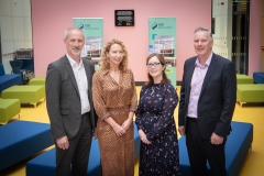 From Left to Right: Mairead Connolly - Limerick Chamber Vice President, Marian Troy SSE Representative/ Sponsor, Seamus Hoyne - TUS/ Sponsor, Pat Keating - Shannon Foynes Port Company / Speaker.