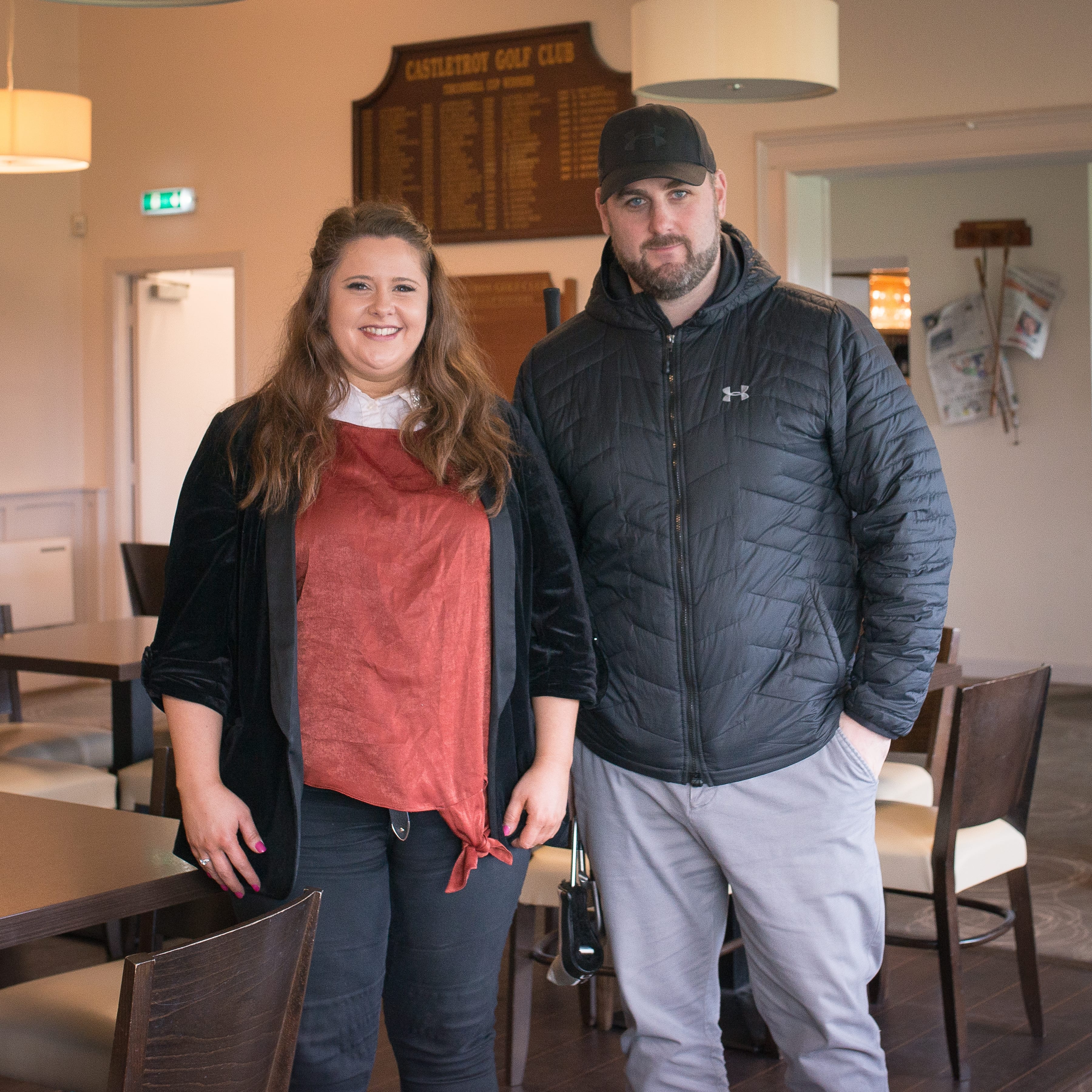 Limerick Chamber Go Golfing for Business Series
in association with the Castletroy Golf Club which took place in the Castletroy Golf Club  on Thursday 7th March 2019:  From left to right: Caoimhe Moloney - Limerick Chamber, Stephen Collopy - Action Point. 
Image by Morning Star Photography