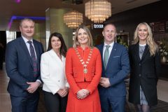 No repro fee: Limerick Chamber and AIB welcome Michael Lohan, IDA for our January Luncheon in the Strand Hotel on the 30th. From left to right:  Will Corcoran - IDA, Margaret O’Connor - AIB / Sponsor,  Miriam O’Connor - President Limerick Chamber, Michael Lohan - CEO/ IDA, Dee Ryan - CEO Limerick Chamber,
