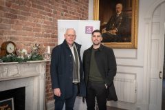 no repro fee  - limerick chamber members mingle networking event held in the chamber boardroom on 18-01-2024 - from left to right: Tom Caffreyy - Successability, Sean Timlin - Control Shift.