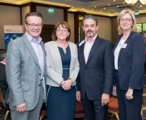 from left to right: Dave Griffin - DELL, Elaine Ryan - Clarion Hotel, Colm O\'Brien - Carambola Kidz, Geraldine McCarthy - Radisson Blu Hotel & Spa