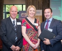 from left to right: Kieran Shrahan-Vhi Healthcare, Lavinia Ryan Duggan -Vhi Healthcare, Niall Byrnes -Vhi Healthcare