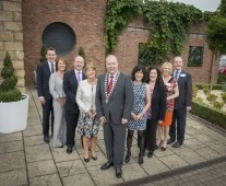 from left to right: Diarmuid HenDrifrom left to right: Diarmuid Hendrick - BDO, Eithne Hassett, Bank Of Ireland; Best SME Business Sponsor, Pat Daly, Limerick City & County Council; Best Service Business Sponsor, Julie Sinnamon, CEO Enterprise Ireland, Cathal Treacy, Limerick Chamber President, Dr. Maria Hinfelaar, President LIT, Main Award Sponsor, Catherine Duffy, Northern Trust; Best Sport, Art & Culture Award, Lavinia Ryan Duggan, Vhi Healthcare; Conor Agnew, IDA; Best CSR Business Award Sponsor