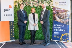 02/10/2024
Michael MacCurtain, Limerick Chamber, Laurence Garrric, GC Solutioins and Paul Patton, LCETB pictured at a PWC_ Limerick Chamber Budget Breakfast which took place at the Castletroy Park Hotel, Limerick.
Pic: Don Moloney