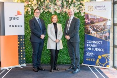 02/10/2024
Michael MacCurtain, Limerick Chamber, Laurence Garrric, GC Solutioins and Paul Patton, LCETB pictured at a PWC_ Limerick Chamber Budget Breakfast which took place at the Castletroy Park Hotel, Limerick.
Pic: Don Moloney