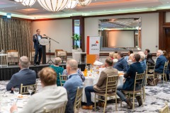 02/10/2024Professor Eoin Reeves- University of Limerick pictured at a PWC_ Limerick Chamber Budget Breakfast which took place at the Castletroy Park Hotel, Limerick.Pic: Don Moloney