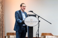 02/10/2024Professor Eoin Reeves- University of Limerick pictured at a PWC_ Limerick Chamber Budget Breakfast which took place at the Castletroy Park Hotel, Limerick.Pic: Don Moloney