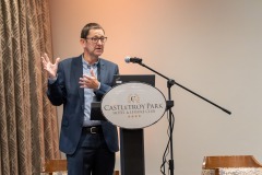 02/10/2024Professor Eoin Reeves- University of Limerick pictured at a PWC_ Limerick Chamber Budget Breakfast which took place at the Castletroy Park Hotel, Limerick.Pic: Don Moloney