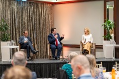 02/10/2024Sean Golden, Limerick Chamber, Professor Eoin Reeves- University of Limerick and Mairead Connolly, PwC pictured at a PWC_ Limerick Chamber Budget Breakfast which took place at the Castletroy Park Hotel, Limerick.Pic: Don Moloney