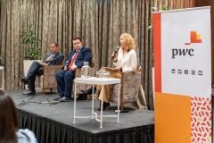 02/10/2024Sean Golden, Limerick Chamber, Professor Eoin Reeves- University of Limerick and Mairead Connolly, PwC pictured at a PWC_ Limerick Chamber Budget Breakfast which took place at the Castletroy Park Hotel, Limerick.Pic: Don Moloney