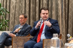 02/10/2024Sean Golden, Limerick Chamber and Professor Eoin Reeves- University of Limerick PwC pictured at a PWC_ Limerick Chamber Budget Breakfast which took place at the Castletroy Park Hotel, Limerick.Pic: Don Moloney