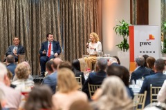 02/10/2024Sean Golden, Limerick Chamber, Professor Eoin Reeves- University of Limerick and Mairead Connolly, PwC pictured at a PWC_ Limerick Chamber Budget Breakfast which took place at the Castletroy Park Hotel, Limerick.Pic: Don Moloney