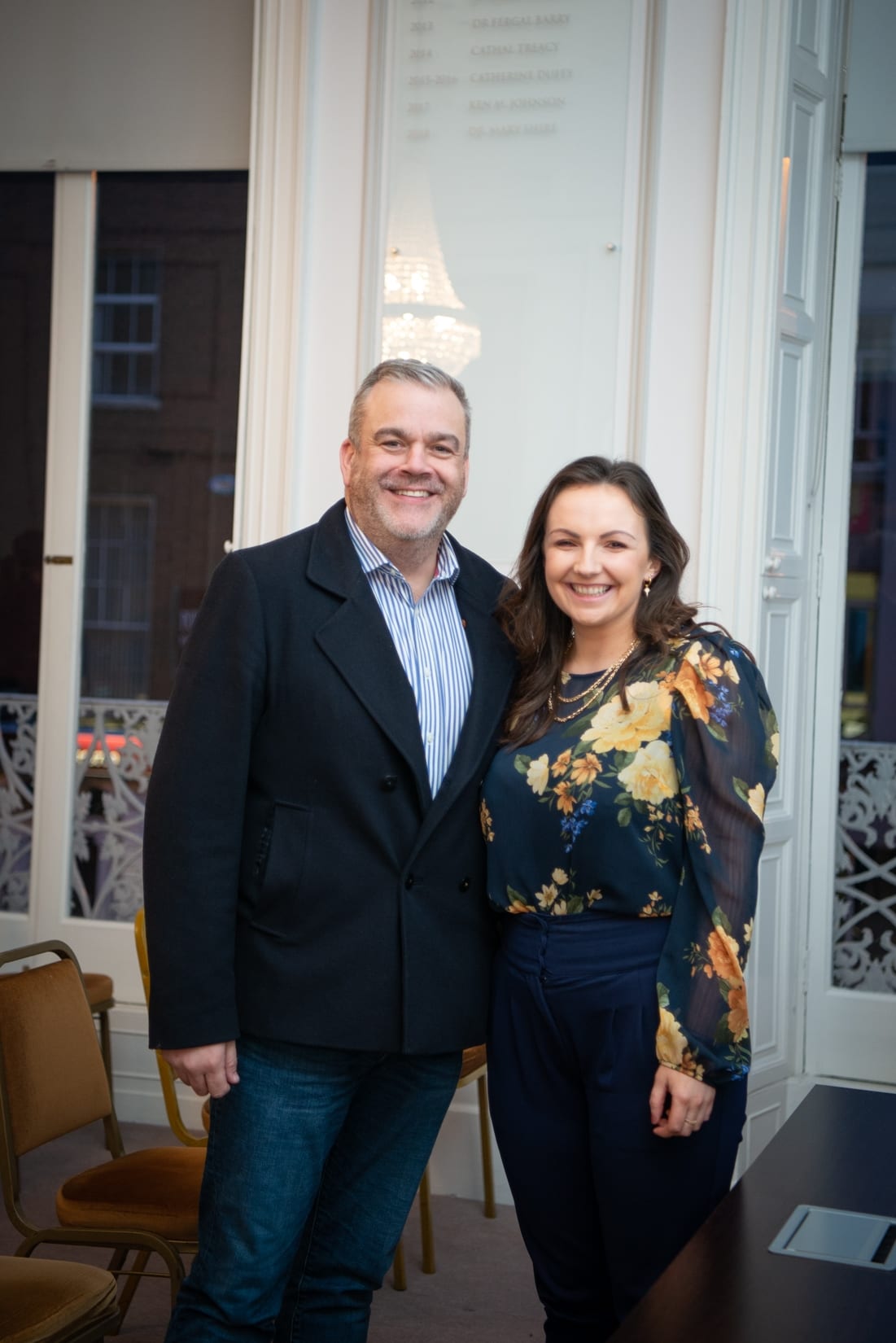 No repro fee-Limerick Chamber AGM 2020 which was held in Limerick Chamber Boardroom on Thursday 27th February - From Left to Right: Noel Gavin - Northern Trust, Dr Caitriona Cahill - Limerick Chamber 
Photo credit Shauna Kennedy