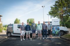 no repro fee: 2025 LIMERICK CHAMBER GOLF CLASSIC which took place on the 22nd May in Limerick Golf Club, Ballysheedy, sponsored by Flynn/ Construction Managers and Contractors. From Left to Right: Mike Flynn - COO /  Flynn/ Construction Managers and Contractors with other members from  Flynn/ Construction Managers and Contractors.
