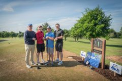 no repro fee: 2025 LIMERICK CHAMBER GOLF CLASSIC which took place on the 22nd May in Limerick Golf Club, Ballysheedy, sponsored by Flynn/ Construction Managers and Contractors. From Left to Right: John McKeogh, Justin Keogh, Michael Cagney and John Skerritt representing AIB
