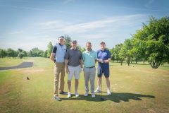no repro fee: 2025 LIMERICK CHAMBER GOLF CLASSIC which took place on the 22nd May in Limerick Golf Club, Ballysheedy, sponsored by Flynn/ Construction Managers and Contractors. From Left to Right: Mike Sheehy, Alan Hogan, Barry Woodland, Ollie Canning representing Kirby Group.