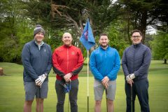 no repro fee: Limerick Chamber Inaugural Golf Classic which was sponsored by Mr Binman and held in the Limerick Golf Course on 11th May.  From left to right: Liam Wolffe, Keith Mathews, Barry Woulfe, Michael MacCurtain representing Limerick Chamber Skillnet .