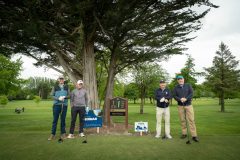no repro fee: Limerick Chamber Inaugural Golf Classic which was sponsored by Mr Binman and held in the Limerick Golf Course on 11th May.  From left to right: Nick Flynn, Conor McMahon, Ger Dunworth, Brian Gilroy representing the Flynn Group.