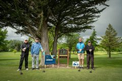 no repro fee: Limerick Chamber Inaugural Golf Classic which was sponsored by Mr Binman and held in the Limerick Golf Course on 11th May.  From left to right: Jim Keane, Jos Kirby, Tommy Lehihan, Tony Frawley representing Serosep.