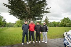 no repro fee: Limerick Chamber Inaugural Golf Classic which was sponsored by Mr Binman and held in the Limerick Golf Course on 11th May.  From left to right: Catrick Murrihy, Paddy Power, Gerry Galvin , Denis Murrihy representing Fusion Logistics.