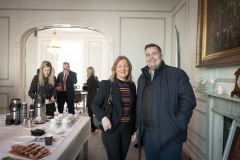 no repro fee  - limerick chamber members mingle networking event held in the chamber boardroom on 17-01-2023 - from left to right: Helen McCormack - Helen McCormack Estate Agents, Donal Cantillion - Limerick Chamber President.